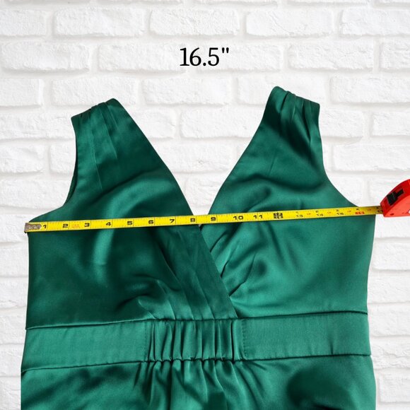 Custom Tailored Green Evening Gown by Yaly Couture Elegant Formal Dress Medium - Picture 7 of 10